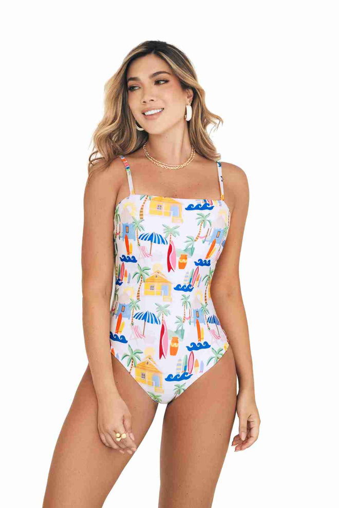 Chamela Good Vibes One Piece front