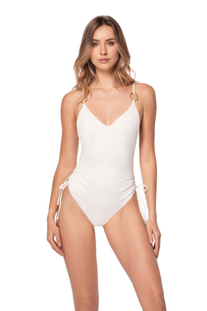 Ola Azul Avery Shell One Piece front
