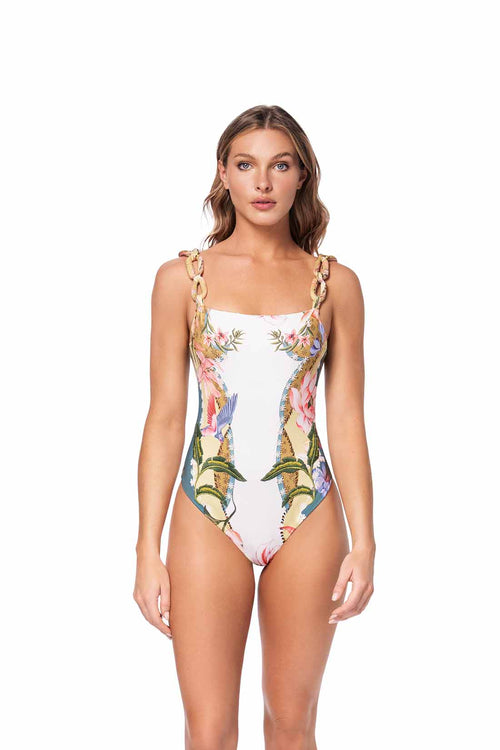 Ola Azul Tessa Garden One Piece front