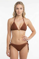 Garotas Ojalillos Brown Bikini Set