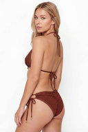 Garotas Ojalillos Brown Bikini Set back