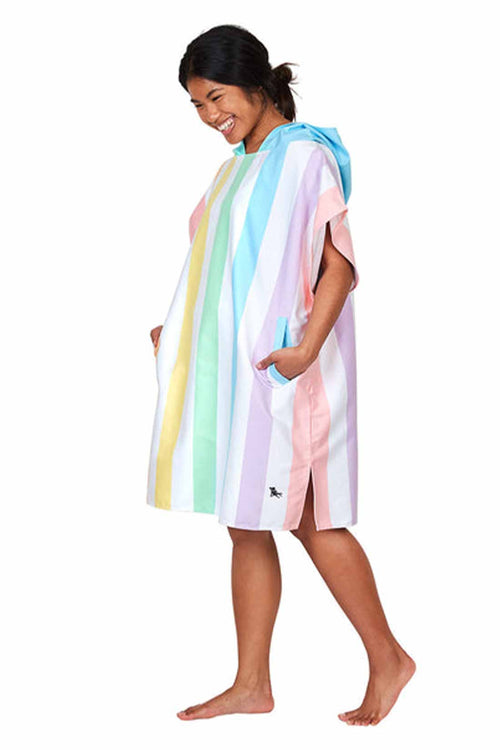 Dock and Bay Unicorn Waves Hooded Towel side