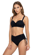 Garotas Black High Waist Bikini Set