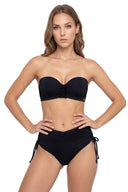 Garotas Black High Waist Bikini Set