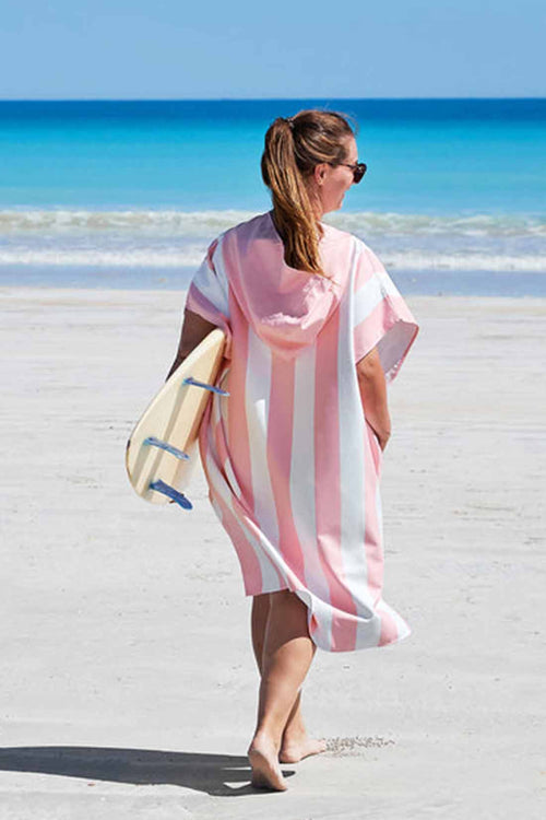 Dock and Bay Cabana Malibu Pink Hooded Towel