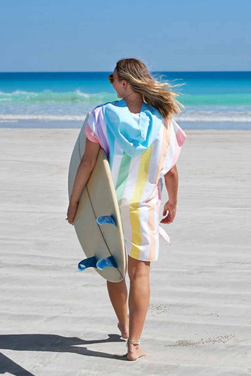 Dock and Bay Unicorn Waves Hooded Towel back