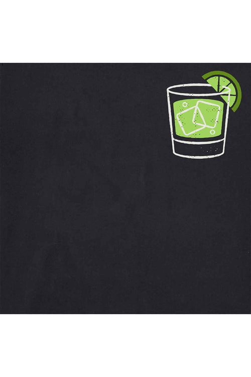 Life is Good Black Let The Fun be Gin Tee front