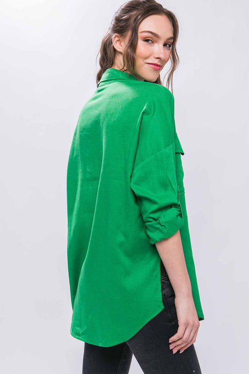 Patricia Green Pocket Linen Shirt back