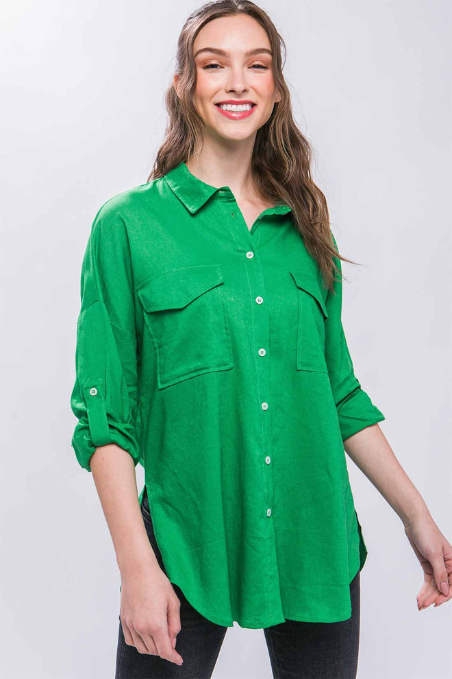 Patricia Green Pocket Linen Shirt