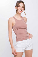 Belen Almond Tank Top side