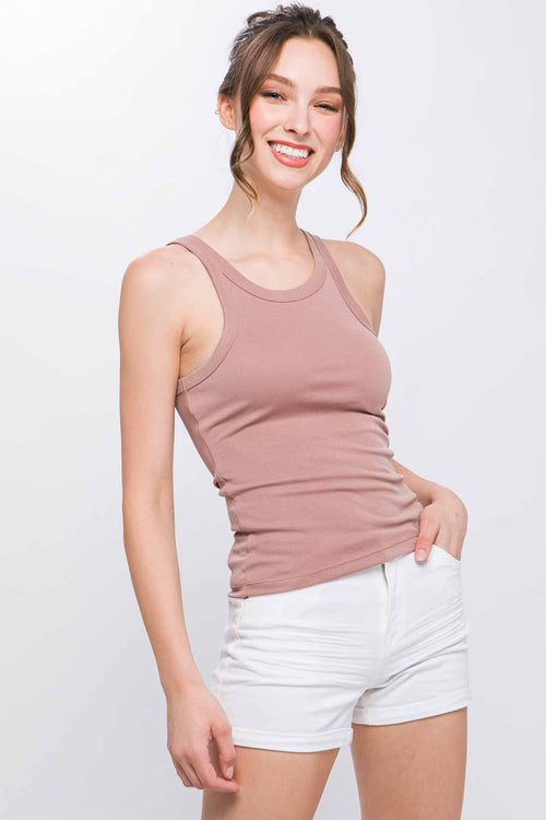 Belen Almond Tank Top side