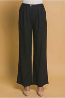 Black Linen Pants Set