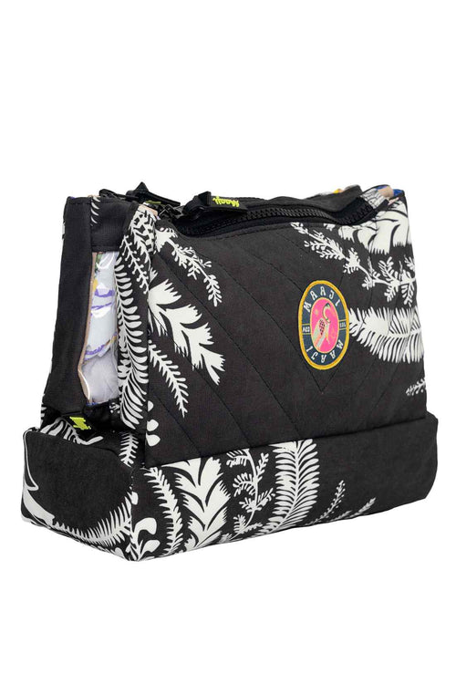 Maaji Midnight Palm Coral Travel Bag side