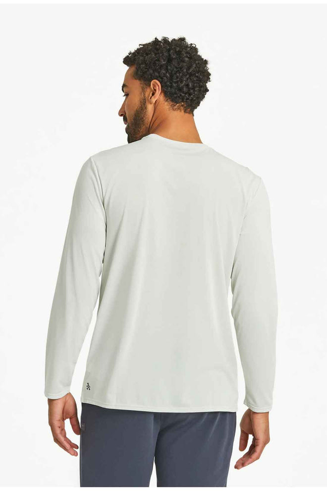 Fog Gray Fish Long Sleeve Rashguard back