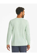 Life is Good Sage Green Palm Long Sleeve Rashguard back