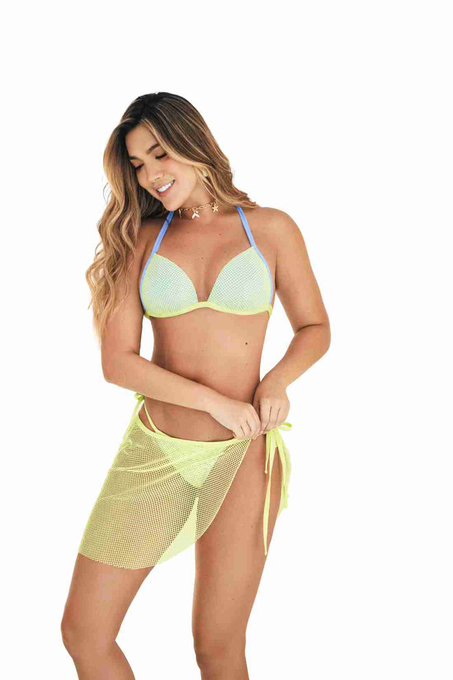 Chamela Good Vibes Short Pareo front