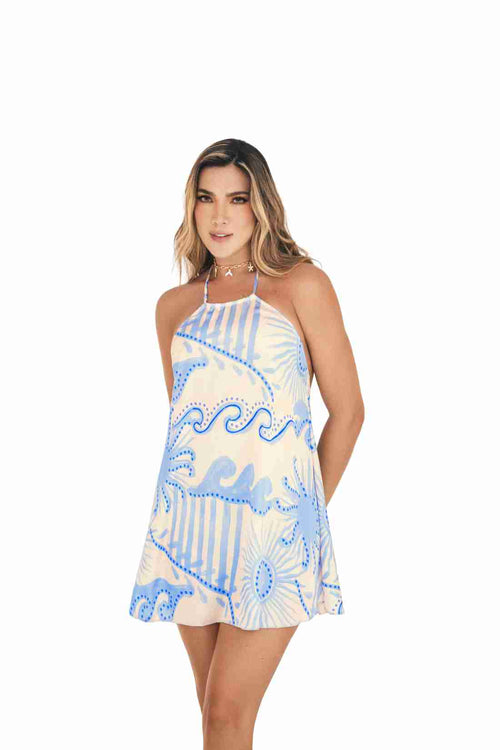 Chamela Good Vibes Mini Dress front