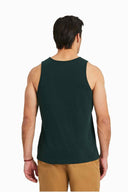 Life is Good Treeline Green Wavy Sunset Tank back