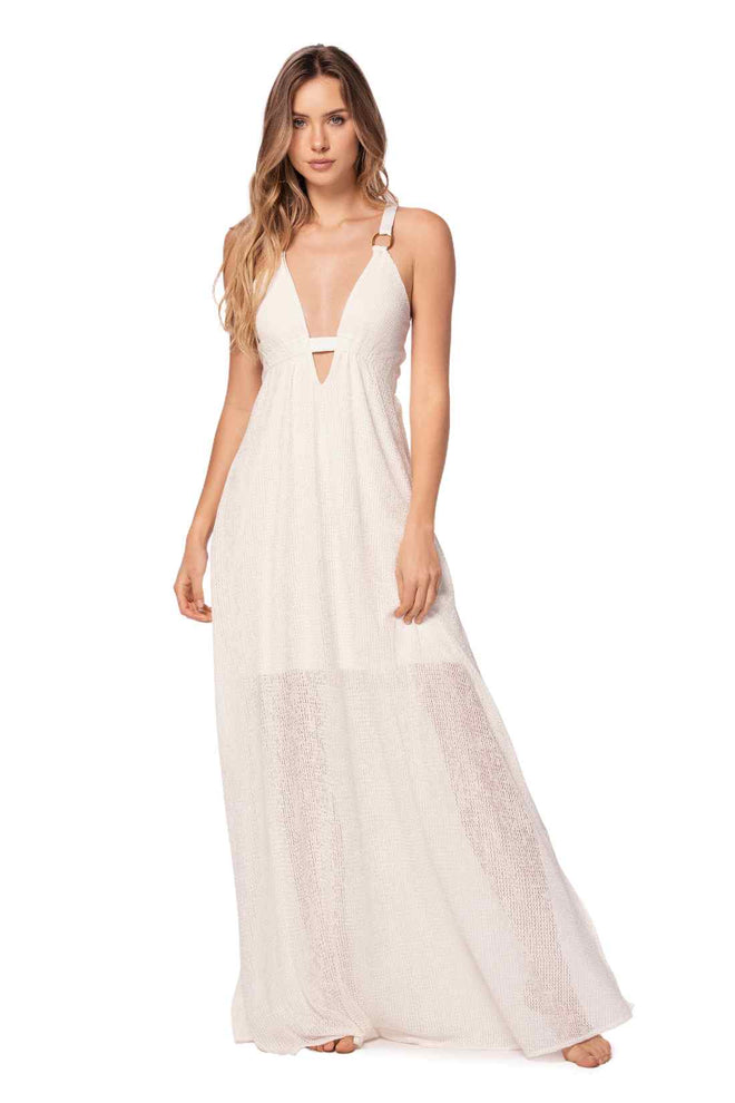 Ola Azul Lilly Lune Maxi Dress front