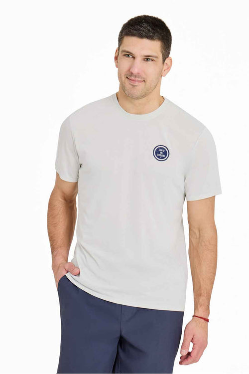 Life is Good Fog Gray Sunset Bird Tee