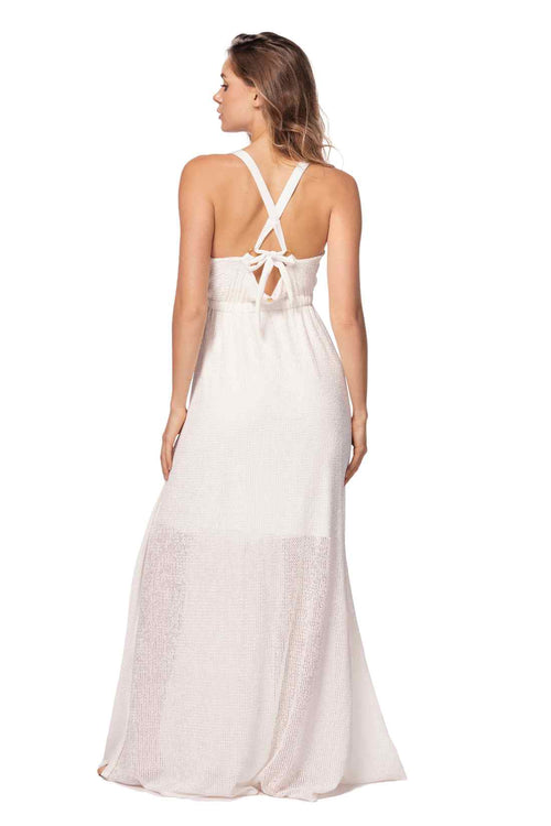 Ola Azul Lilly Lune Maxi Dress back