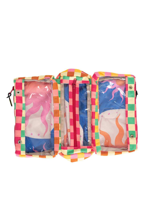 Maaji Golden Gambit Coral Travel Bag open