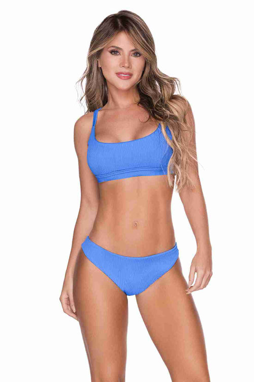 Chamela Selvarea Blue Bikini Set front