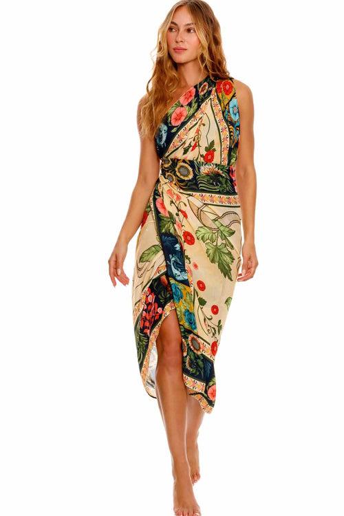 Agua Bendita Marine Harvest Sarong dress