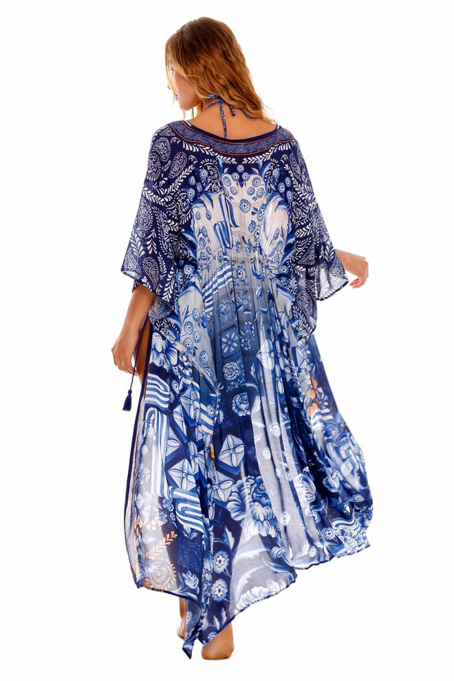 Agua Bendita Sam Azure Tunic back