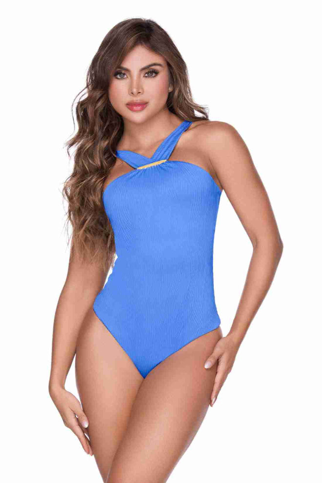Chamela Selvarea Blue One Piece front