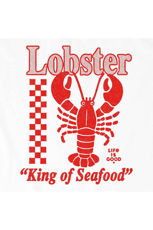 Life is Good Cloud White King Seafood Tee detail