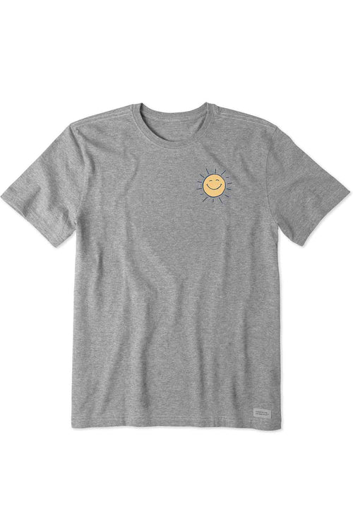 Life is Good Heather Gray Smile Sun Tee