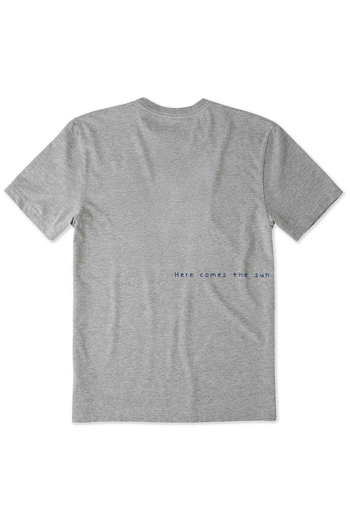 Life is Good Heather Gray Smile Sun Tee back