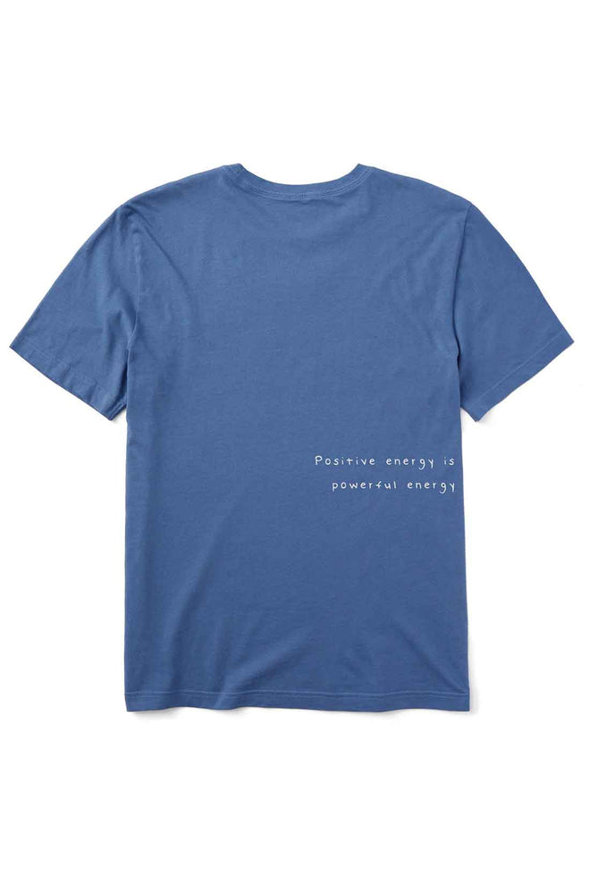 Life is Good Vintage Blue Smile Shark Tee back