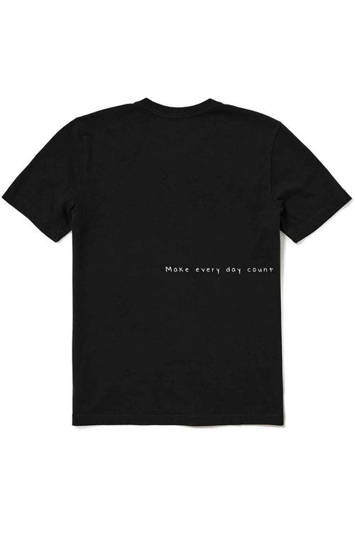 Life is Good Faded Black Smile Frog Tee back