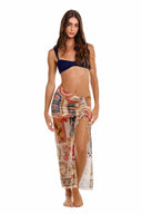 Agua Bendita Tock Fiore Skirt front