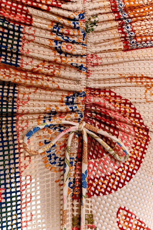 Agua Bendita Tock Fiore Skirt details