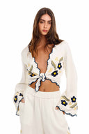 Agua Bendita Soleil Fiore Shirt front