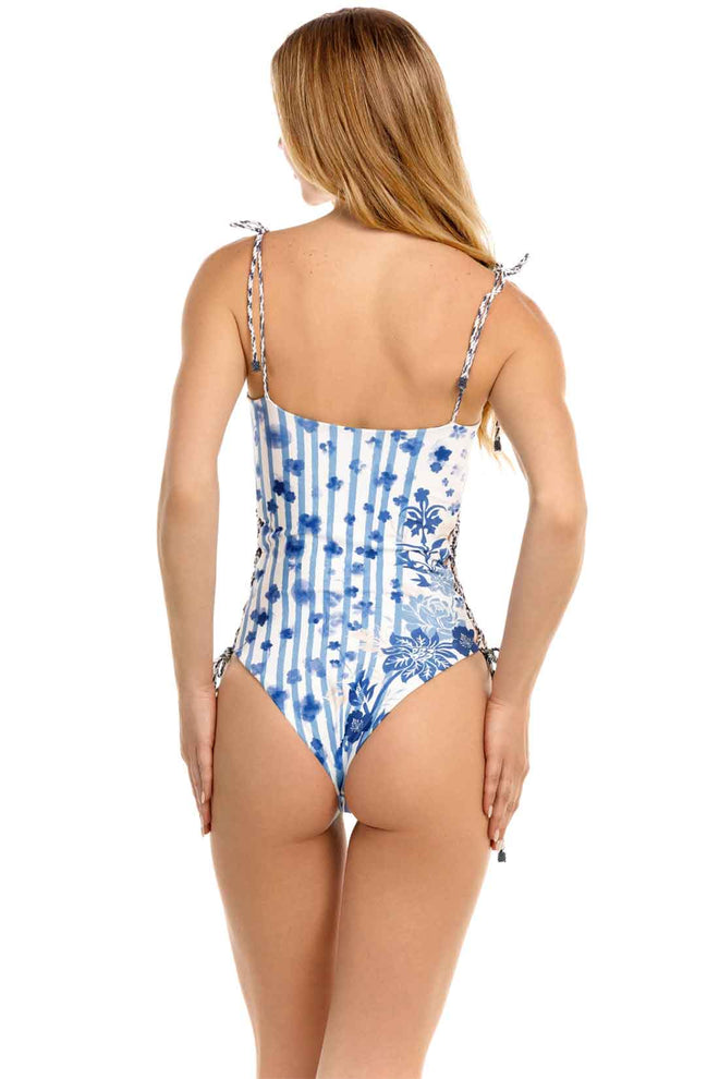 Agua Bendita Posh Batik One Piece back