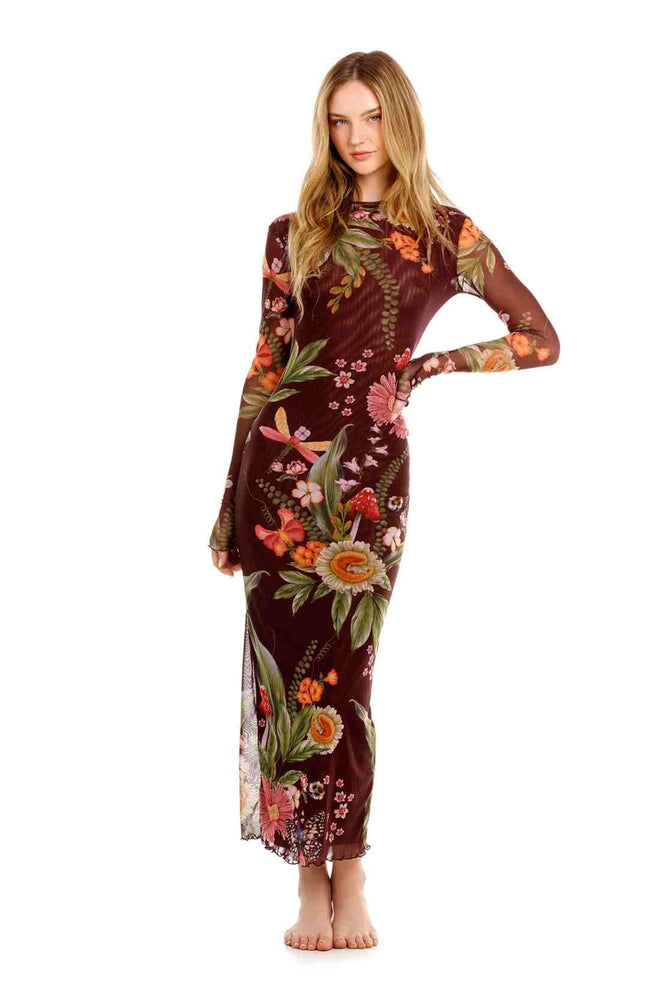 Agua Bendita Robin Ambar Maxi Dress front
