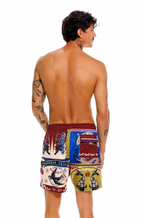 Agua Bendita Joe Matches Swimtrunk back