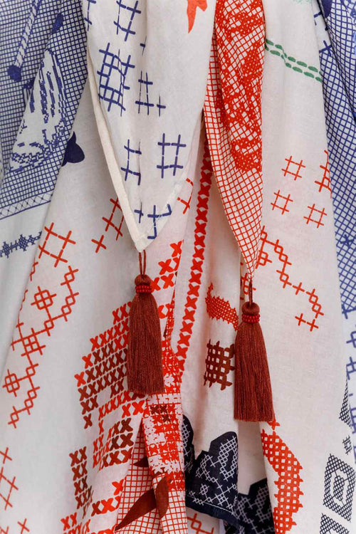 Agua Bendita Marine Tissu Pareo detail