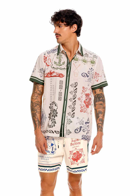 Agua Bendita Jack White Tissu Shirt