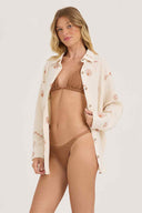 Sand Sea Embroidered Gauze Shirt side