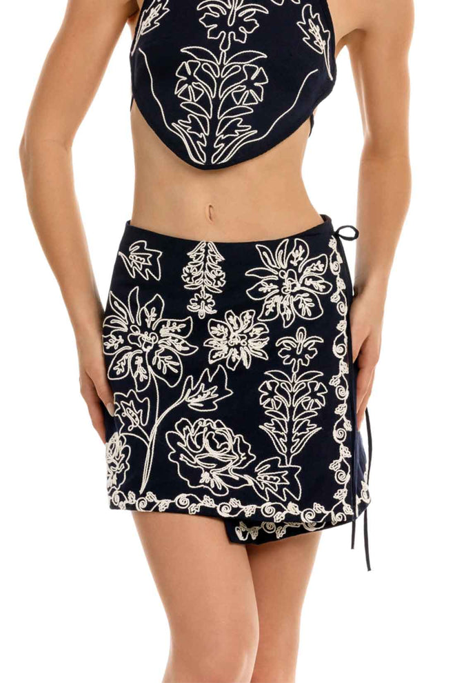 Agua Bendita Danina Batik Skirt front