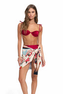 Agua Bendita Marine Cherish Pareo skirt