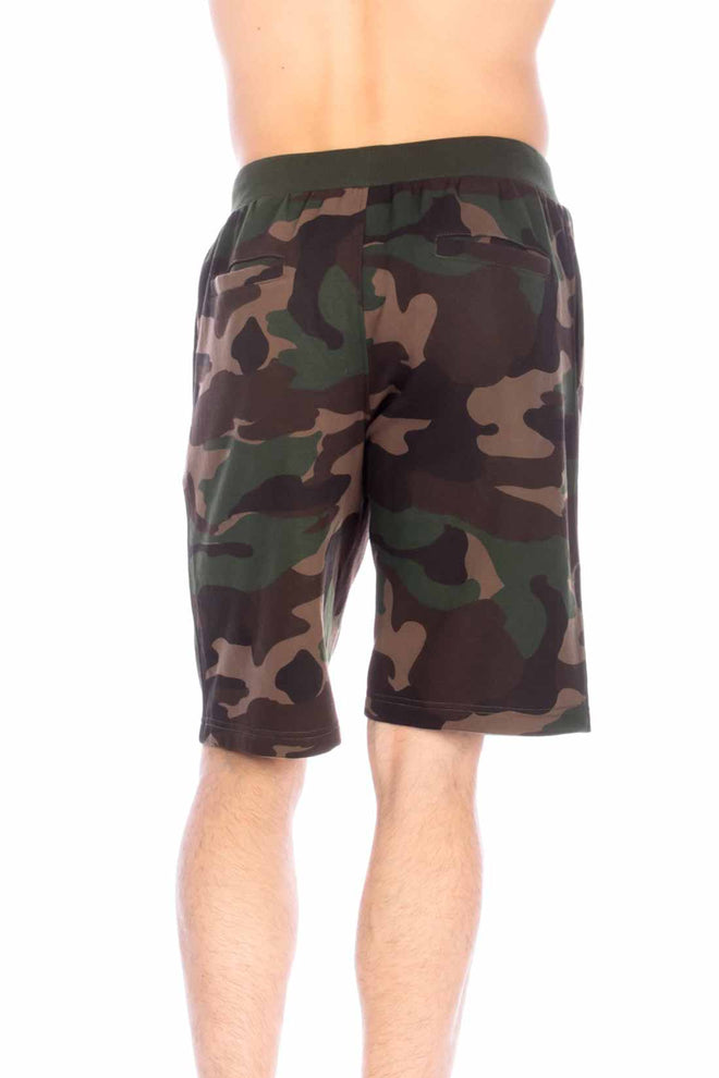 Camo Fleece Shorts back