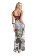 Agua Bendita Izey Varsity Maxi Dress back