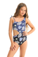 Agua Bendita Savanna Varsity Girls One Piece