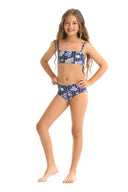 Agua Bendita Sky Varsity Girls Bikini Set